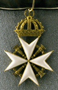 Halskors för rättsriddare/rättsledamot av Johanniterorden.
